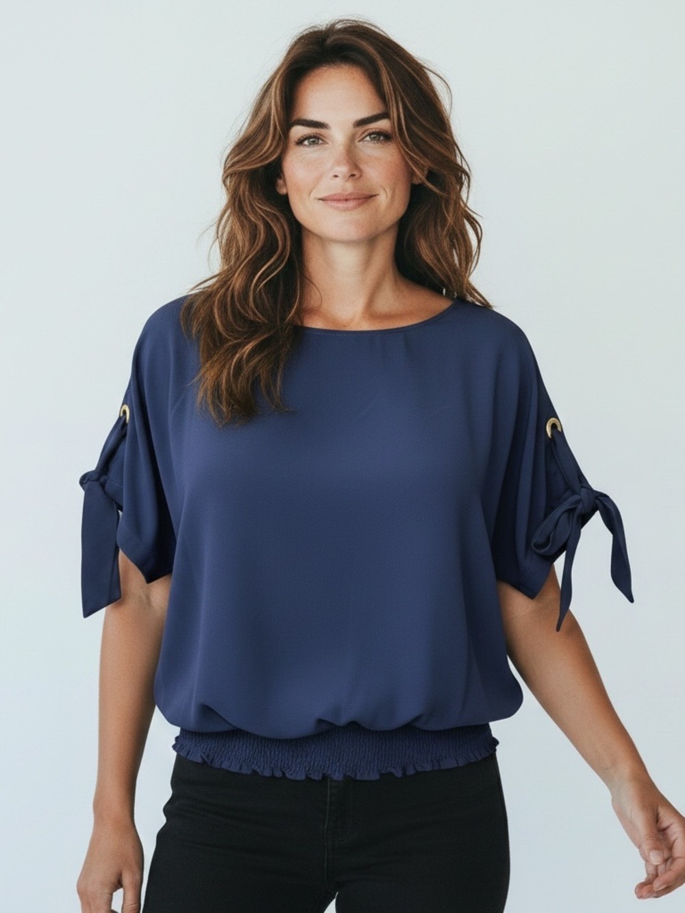 Michael Kors Navy Blouse